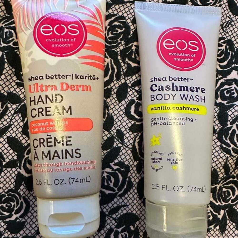 EOS Shea Better Hand Cream and Body Wash Travel Duo 2.5 Fl Oz